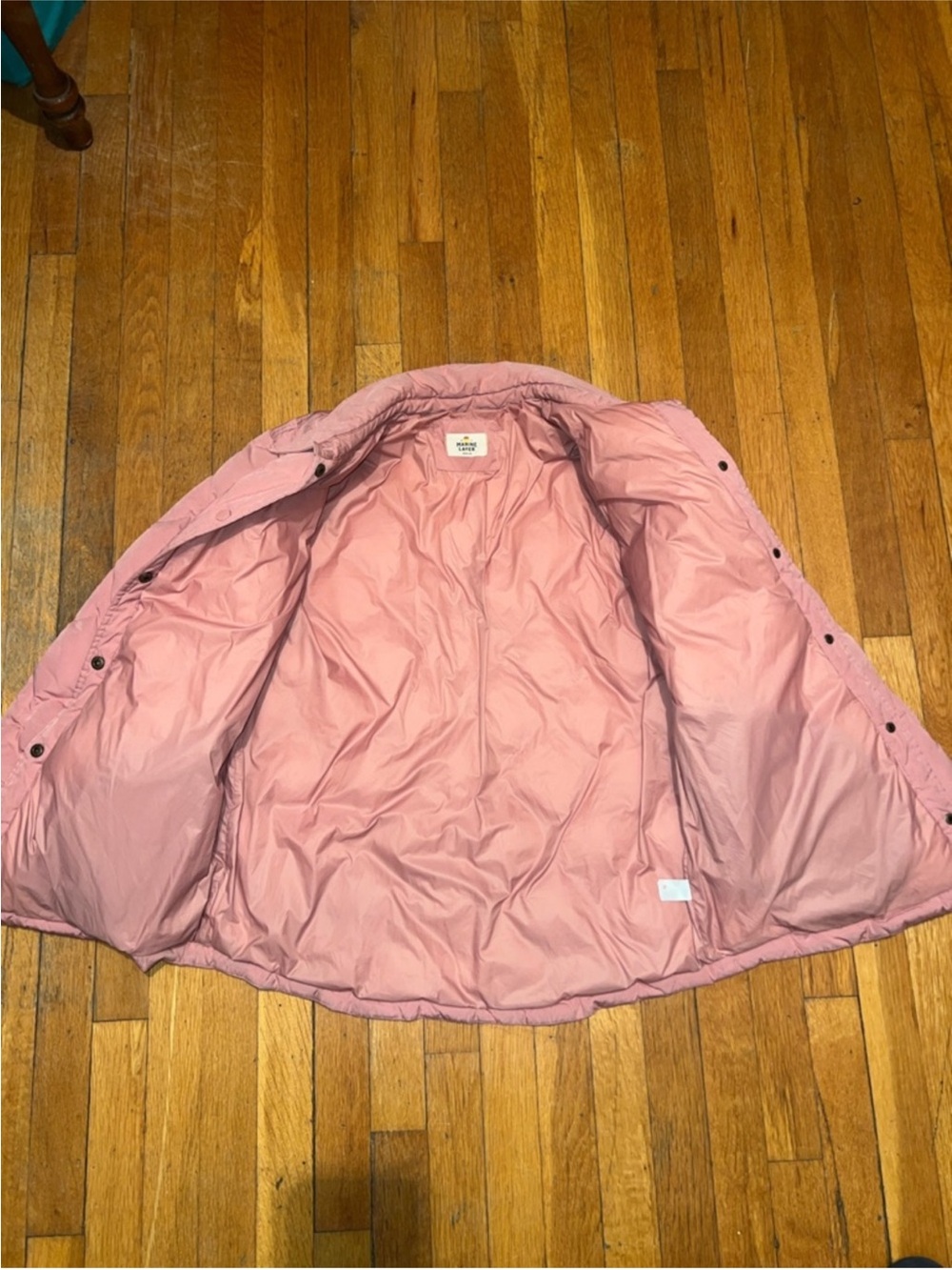Marine Layer Quilted Pink Puffer Jacket - Picture 5 of 7